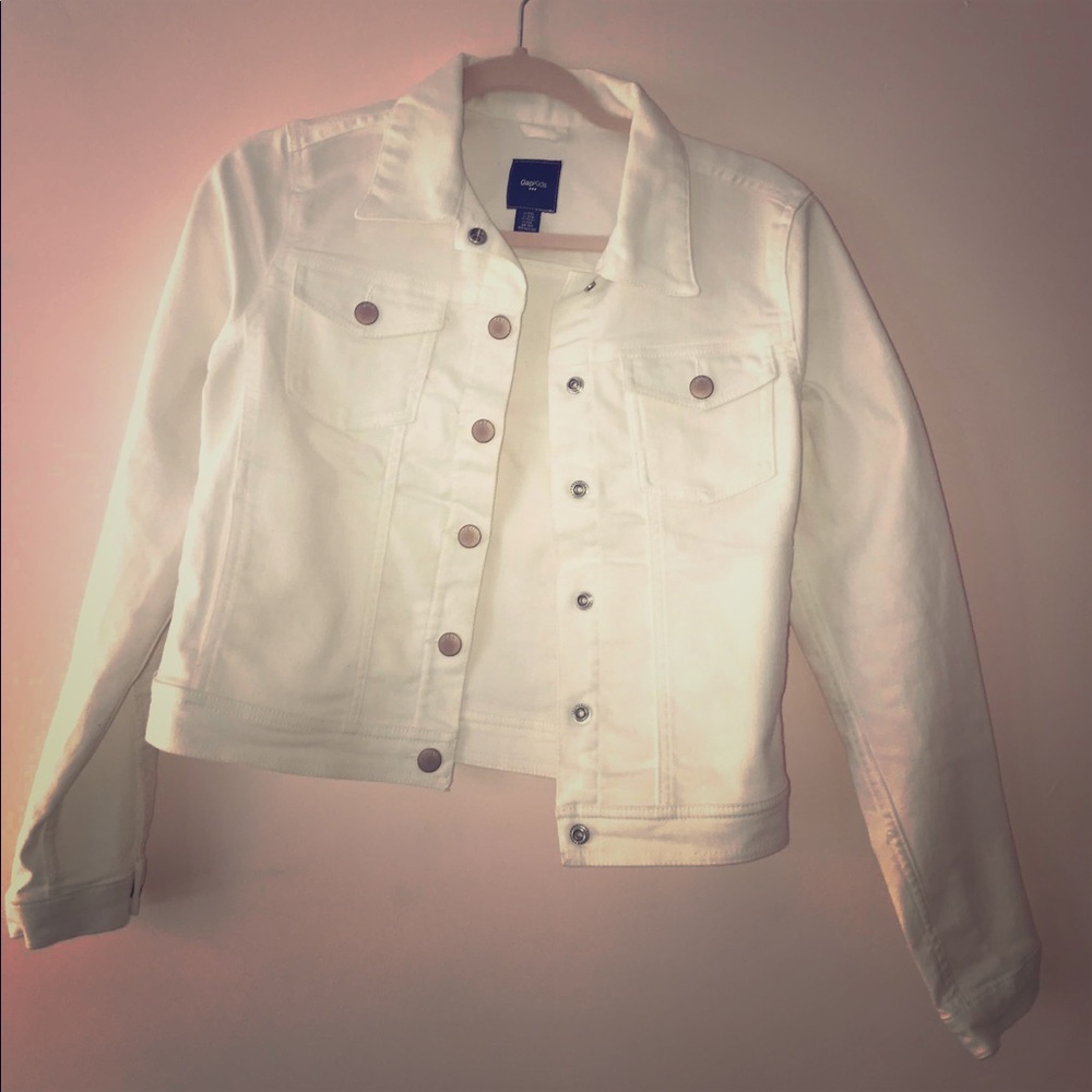 White jean jacket